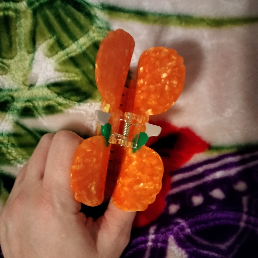 Pumpkin Mouse Claw clip - Picture 6 of 11